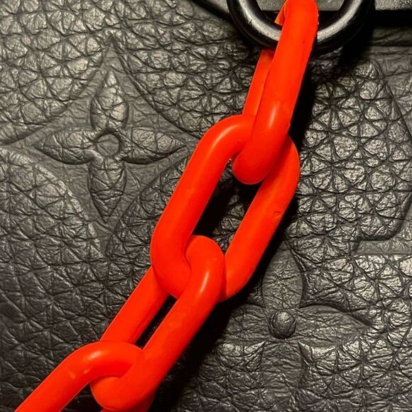 Louis Vuitton Soft Pochett Volga Black Monogram Embossed Leather Belt Bag Clutch - Picture 12 of 12